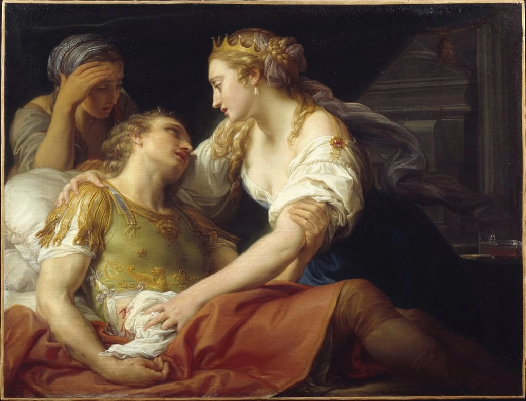 Pompeo - La morte di Marc'Antonio tra le braccia di Cleopatra, Musee des Beaux, Arts, Brest